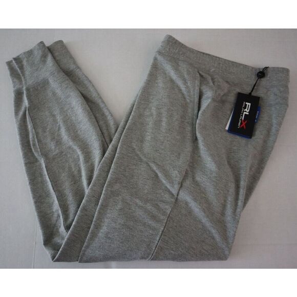 RLX Ralph Lauren Women's Sz S Gray Heather Cloud Fleece Knit Jogger Pants - Picture 9 of 10